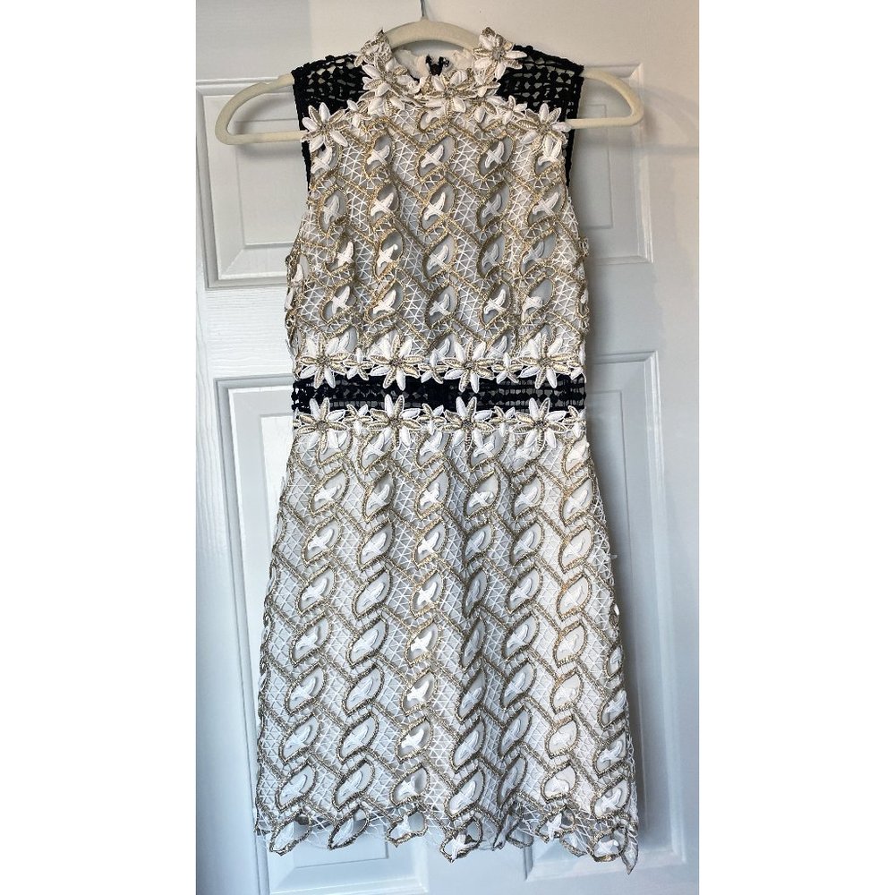 Topshop Black & White Cocktail Dress